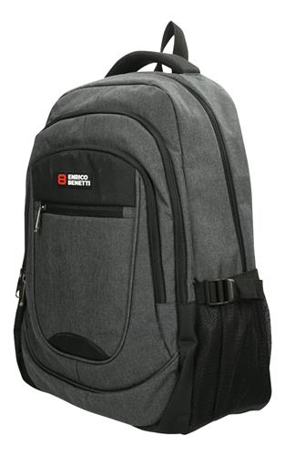 Enrico Benetti Hamburg Laptop Rugzak - 17" Laptop, 35,5 liter - 62125 - Grijs