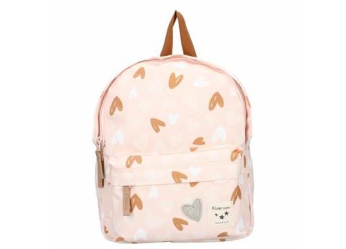 Kidzroom Loving Days Rugzak - Rugtas Kind - Roze - Hartjes - 5.7L